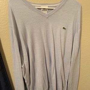 Lacoste V neck sweater size 8 Men’s